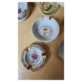 Lot of Vintage Ashtrays including Prince of Wales Guild, Space Opera Paris, and Bethlehem Management Club 1979