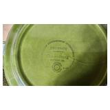 Crown Potteries Dinnerware Set including Green Regency Ironstone, HomeTrends Jazz Plates, and Accessories