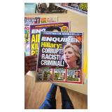 Collection of Magazines Including National Geographic, Life, and National Enquirer