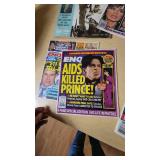 Collection of Magazines Including National Geographic, Life, and National Enquirer
