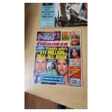 Collection of Magazines Including National Geographic, Life, and National Enquirer