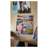 Collection of Magazines Including National Geographic, Life, and National Enquirer