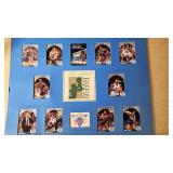 Lot of Baseball and Basketball Cards Featuring Legends and Original Timberwolves Cards Display