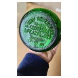 Lot of Vintage Soda and Beer Containers including 7-Up and Coca-Cola Bottles, Edelweiss and Hamm