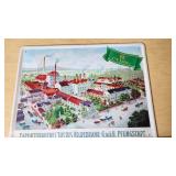 Exportbrauerei Justus Hildebrand Pfungstadt Metal Sign and Budweiser Select Display