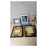 Framed Wall Art Collection Including Minnesota Print and Inspirational Quotes