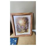 Framed Wall Art Collection Including Minnesota Print and Inspirational Quotes