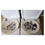 Norman Rockwell Limited Edition Collector Plates "The Salesman Series" by Gorham