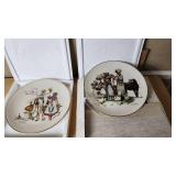 Norman Rockwell Limited Edition Collector Plates: "The Traveling Salesman" and "The Country Pedlar"