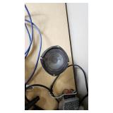 Security Camera, Power Supply, Remote Control, and Cables
