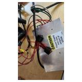 Security Camera, Power Supply, Remote Control, and Cables