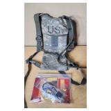Hydration Pack and Firearms Safety Kit including Laser Lite Ear Plugs and Gun Lock