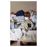 Fabric and Textile Lot including Various Patterns and Styles