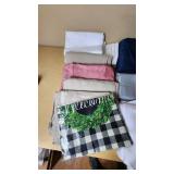 Assorted Tablecloths and Fabric Items