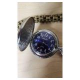 Details Quartz Pocket Watch with Chain