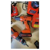 Black & Decker Power Tool Set including Drills, Chargers, and Batteries 18v and 20v varieties