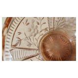 Pink and Clear Glass Bowls Lot