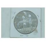 1996 ascension Island 50 Pence Coin. Copper-nickel.