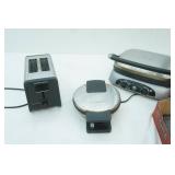 GE 4 in 1 Grill, Stainless Steel Toaster, Stainless Waffle Maker