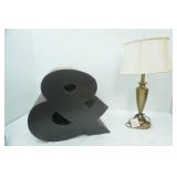 Ampersand Accent Table and Lamp