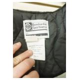 Vintage Ski-Doo "Formula" Snowmobile Jacket and Bib Set in Light Grey with Blue Stripes. New condition.