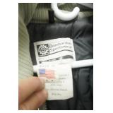 Vintage Ski-Doo "Formula" Snowmobile Jacket and Bib Set in Light Grey with Blue Stripes. New condition.