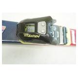 Snow Skis, Boots, Poles, and Bag