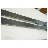 Snow Skis, Boots, Poles, and Bag