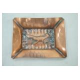 Vintage Copper Roadrunner Ashtray by Gregorian Copper