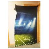 NEW Full Panel Football Field Curtains & Forest Scene smaller Panel (new)