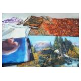 new/like new Fall, Winter, Eagle Themed Curtains.