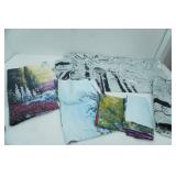 Wisteria Scene Drapes & Winter Scene Drapes
