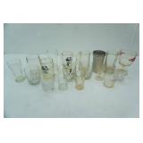 Vintage Grain Belt Goblet, Glass Mugs, Cordial Cups, Stainless Steel Small Malt Cups