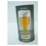 Final Touch Bottoms Up Double wall Beer glass