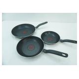 T Fal Skillets , 3, in excellent condition
