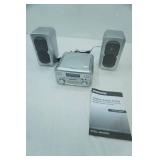 Magnavox  3 piece cd shelf system with radio