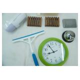 Diffuser Nightlight, Soap Dishes, Service Bell, Wall Clock, Squiggy, Dust Brush