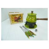 Retro 1970s Fondue Set
