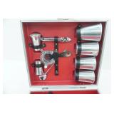 Vintage Mid Century Modern Portable Travel bar Set. Trav-L-Bar (very good condition)