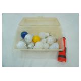 Magnetic Flashlight, Variety of Light Bulbs and Sterilite Storage Container w/lid