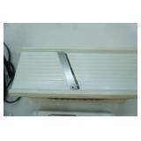 Stainless Steel Toaster w/user manual and cover; Manual Food grater/slicer/chopper