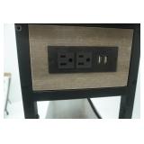 Narrow Flip-Top End Table w/outlet and USB port outlets