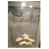Vietnam Memorial Wall Framed Print. 30"x37"