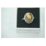 Jewelry Lot: Karis Agate Stone Ring