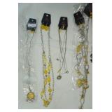 Jewelry LotL NEW Paparazzi Fashion Jewelry Long Necklace and Earring Set. Yellow & Purple Theme