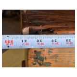 Antique Wooden Storage Chest with Compartments - 31" wide