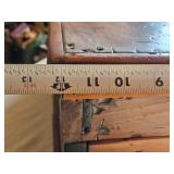 Antique Wooden Storage Chest with Compartments - 31" wide