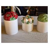 Bordallo Pinheiro Ceramic Canisters Set