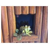 Handcrafted Wooden Cabin Birdhouse - Norwegian Stabbur Style