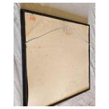 Framed Vintage World Map titled "Nova Totius Terrarum Orbis Geographica Ac Hydrographica Tabula" - approx. 22" wide